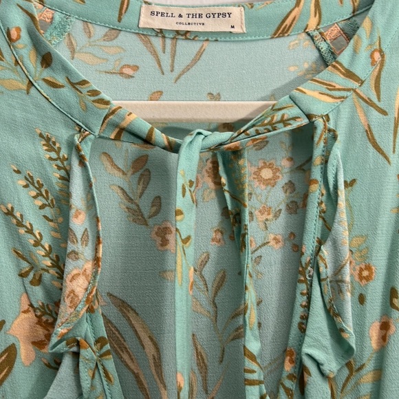 Spell Maisie play dress medium  vintage spell rare t green - Picture 3 of 10